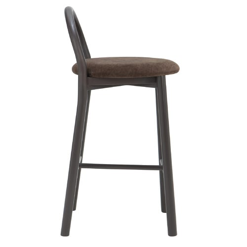 65.5cm Lottie Arched Solid Beech Wood Bar Stool