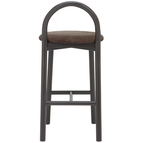 65.5cm Lottie Arched Solid Beech Wood Bar Stool