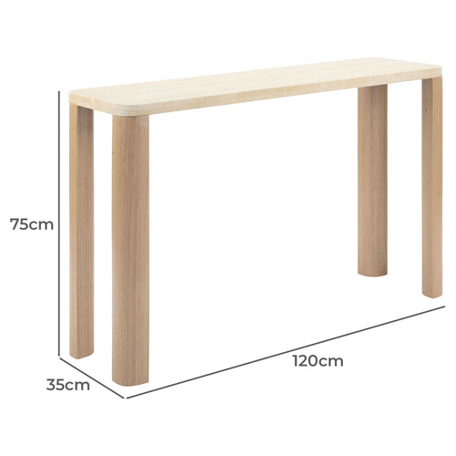 Ronan Travertine Console Table