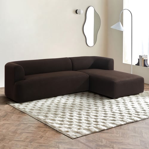 Gala Boucle 4 Seater Sofa with Chaise