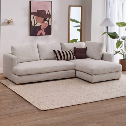 Haven 4 Seater Upholstered Sofa with Chaise