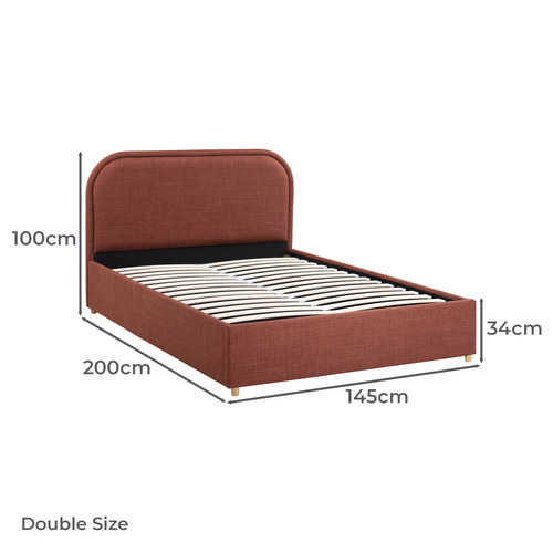 Elba Upholstered Gas Lift Storage Bed