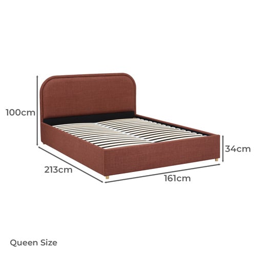 Elba Upholstered Gas Lift Storage Bed