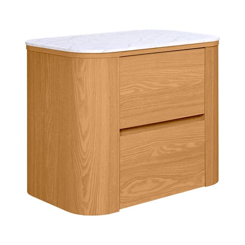Carlton Faux Marble Bedside Table
