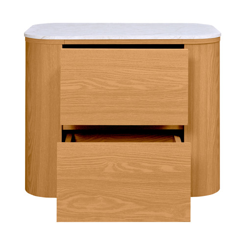 Carlton Faux Marble Bedside Table