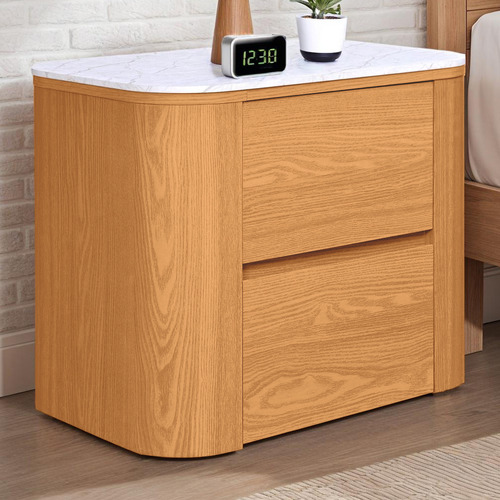 Carlton Faux Marble Bedside Table