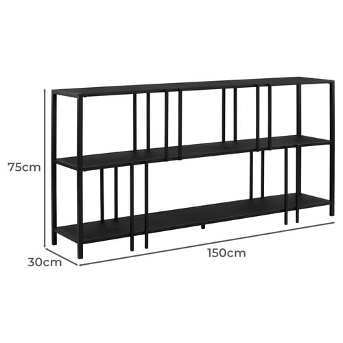 Miles 3 Tier Iron Bookshelf