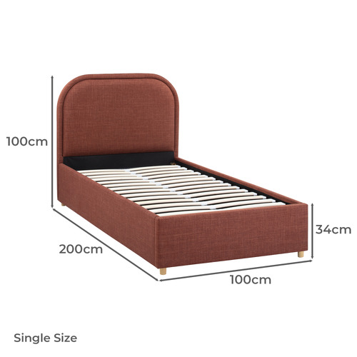 Elba Upholstered Gas Lift Storage Bed