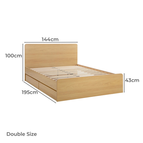 Meeka Bed Frame with Underbed Drawers