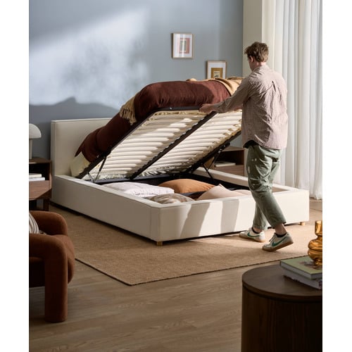 Hyde Boucle Gas Lift Queen Bed