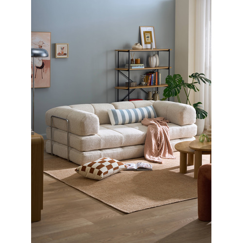 Nyx 3 Seater Queen Boucle Sofa Bed