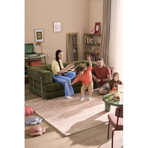 Jemima 3 Seater Queen Boucle Sofa Bed