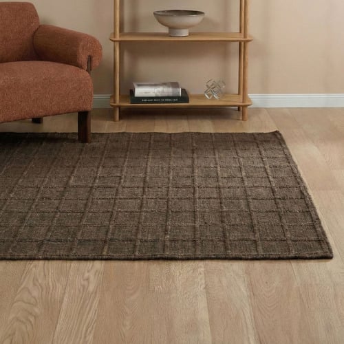 Gabi Grid Hand-Woven Jute Rug