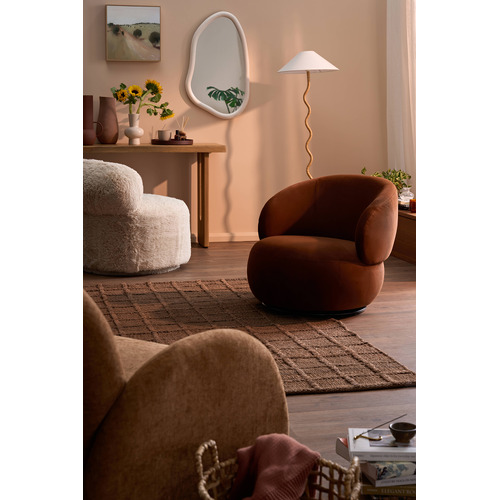 Tilly Velvet Swivel Armchair