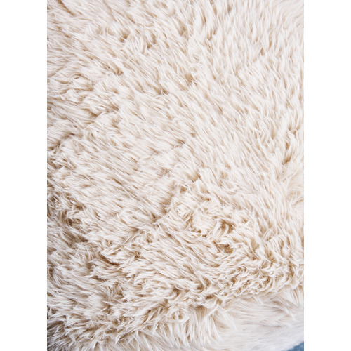 Dolly Faux Fur Swivel Accent Chair