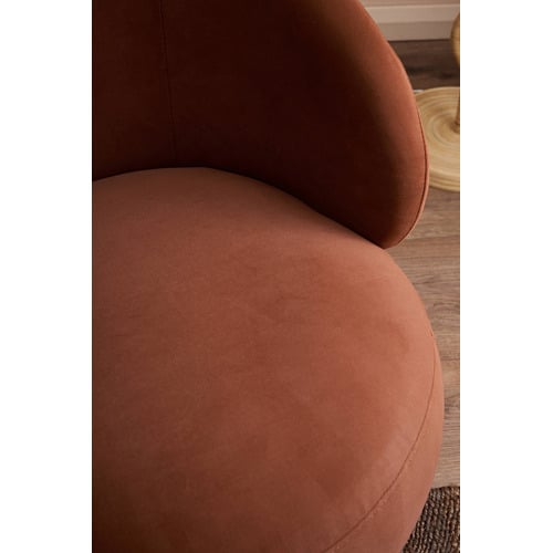 Tilly Velvet Swivel Armchair