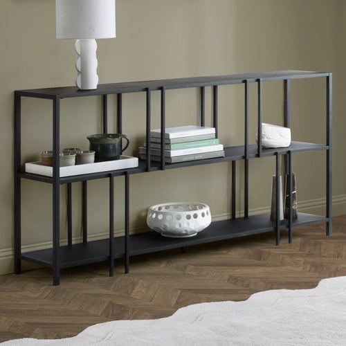 Miles 3 Tier Iron Bookshelf