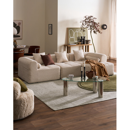 Bowie 4 Seater Boucle Sofa with Chaise