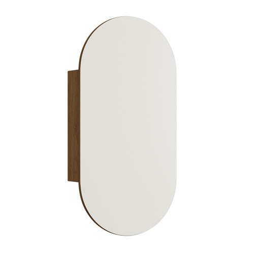 Mecca 450mm Pill Mirrored Shaving Cabinet