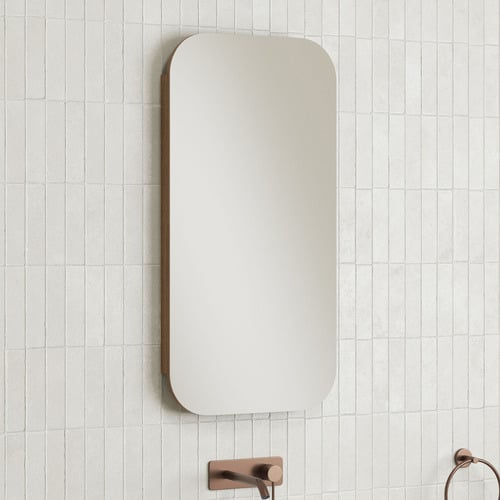 Mecca 450mm Rectangular Mirrored Shaving Cabinet
