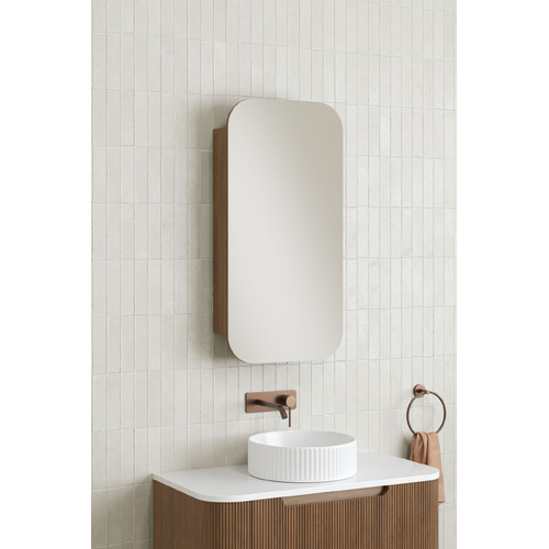 Mecca 450mm Rectangular Mirrored Shaving Cabinet