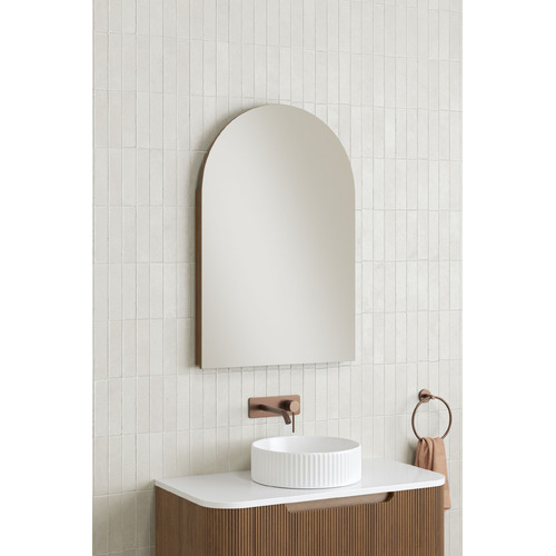 Mecca 600mm Arch Mirrored Shaving Cabinet