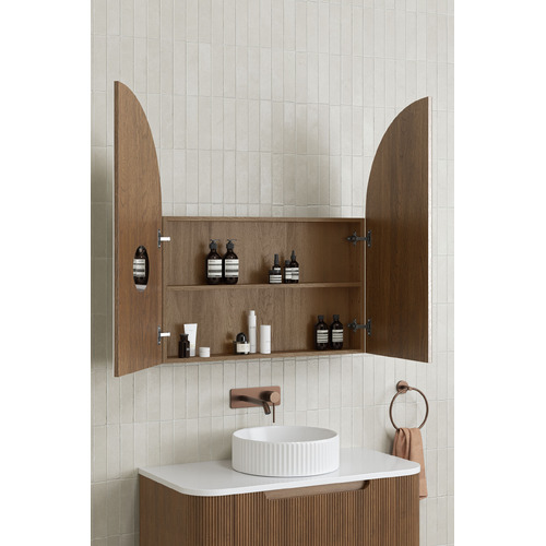Mecca 800mm Arch Mirrored Shaving Cabinet