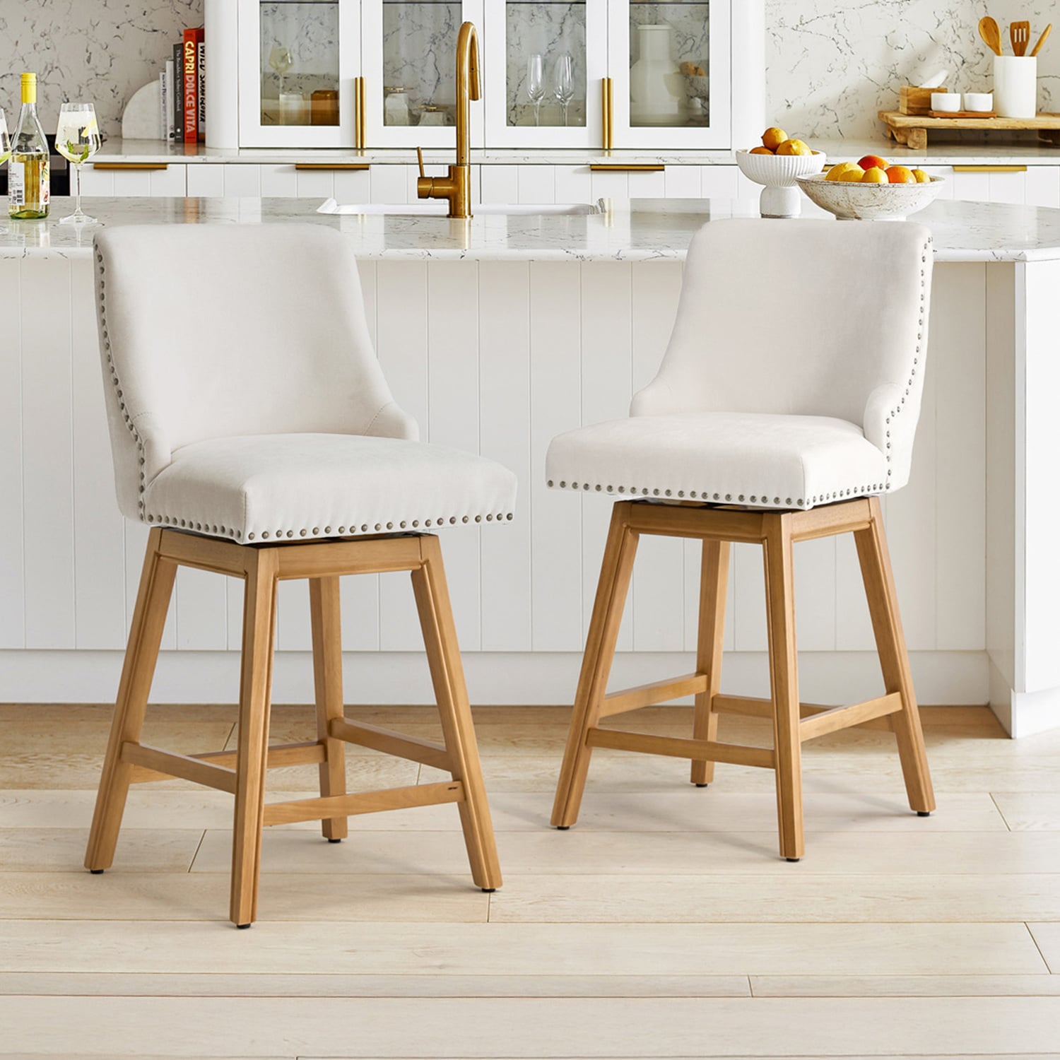 65cm Oatlands Swivel Bar Stools