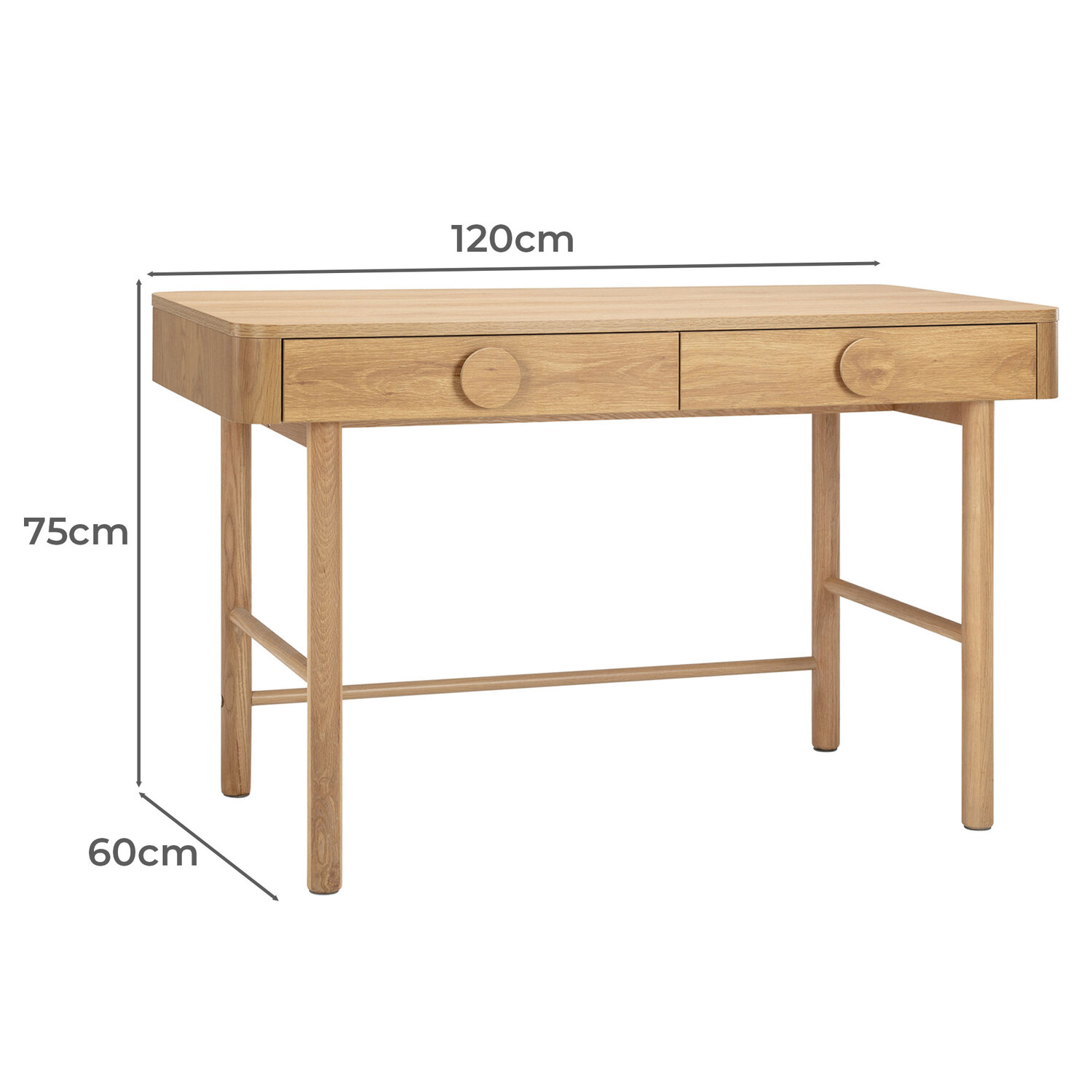 Callahan 2 Drawer Writing Desk