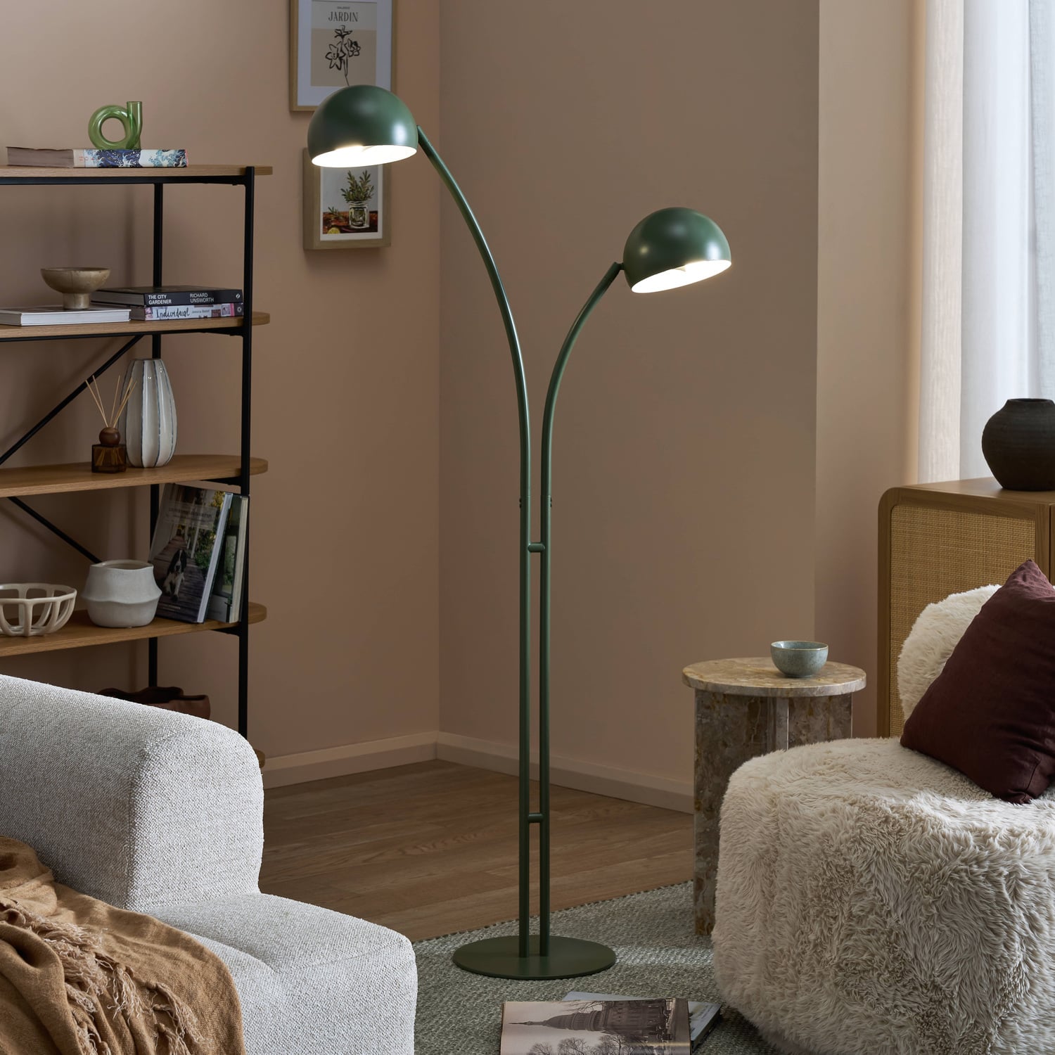 Baxter Iron 2 Light Floor Lamp