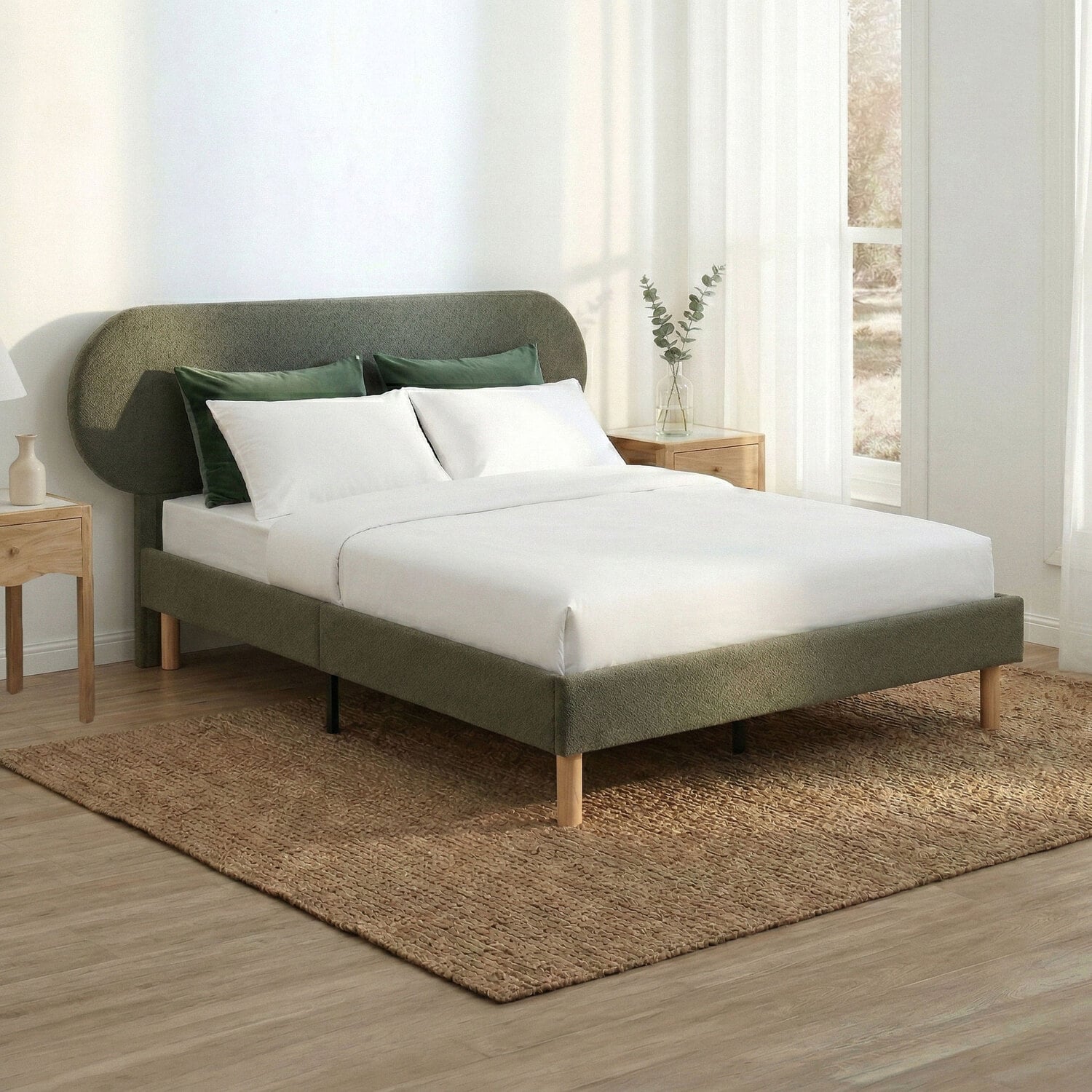 Lozenge Upholstered Bed
