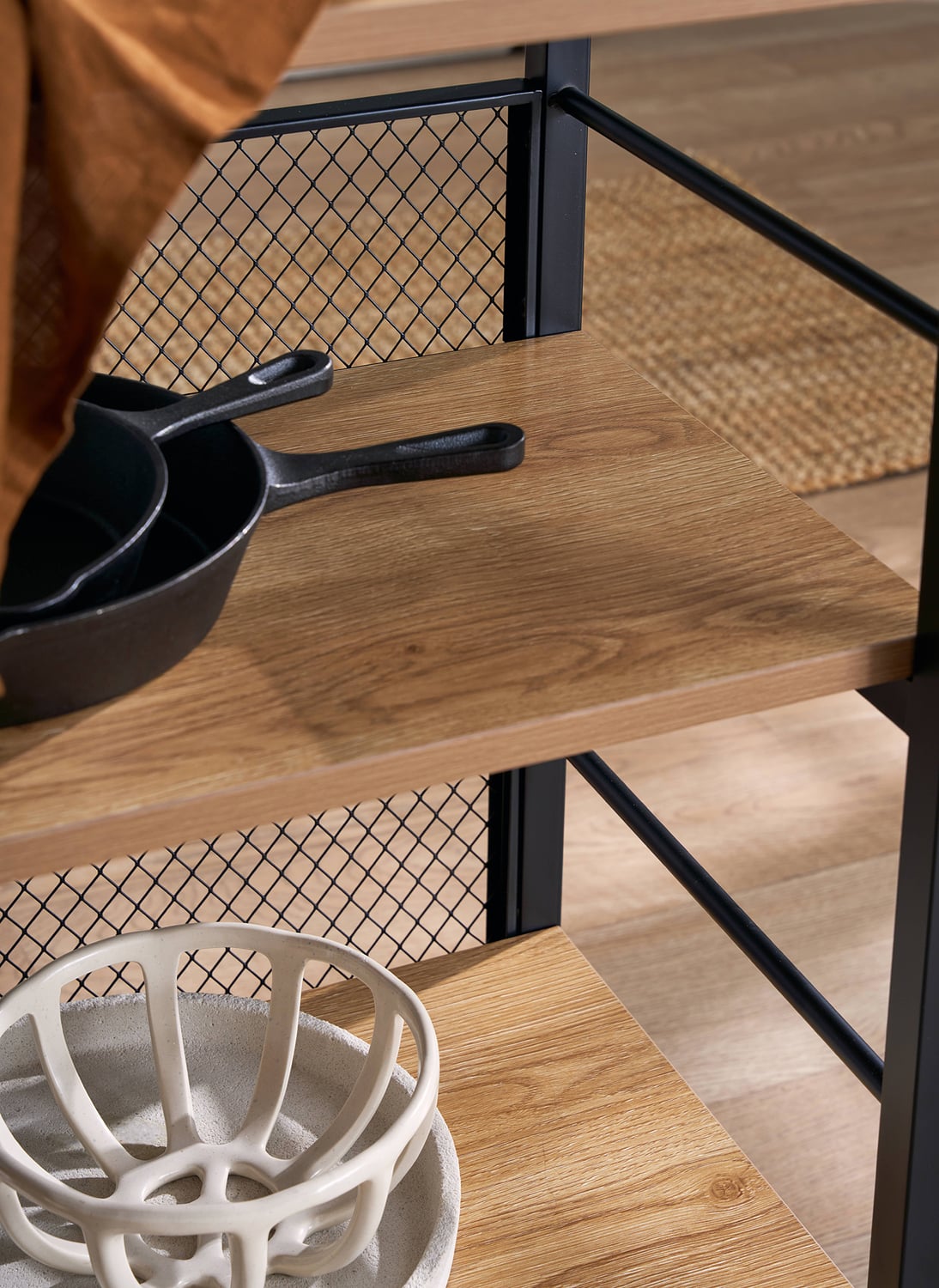 Obera Kitchen Island Bench with Storage