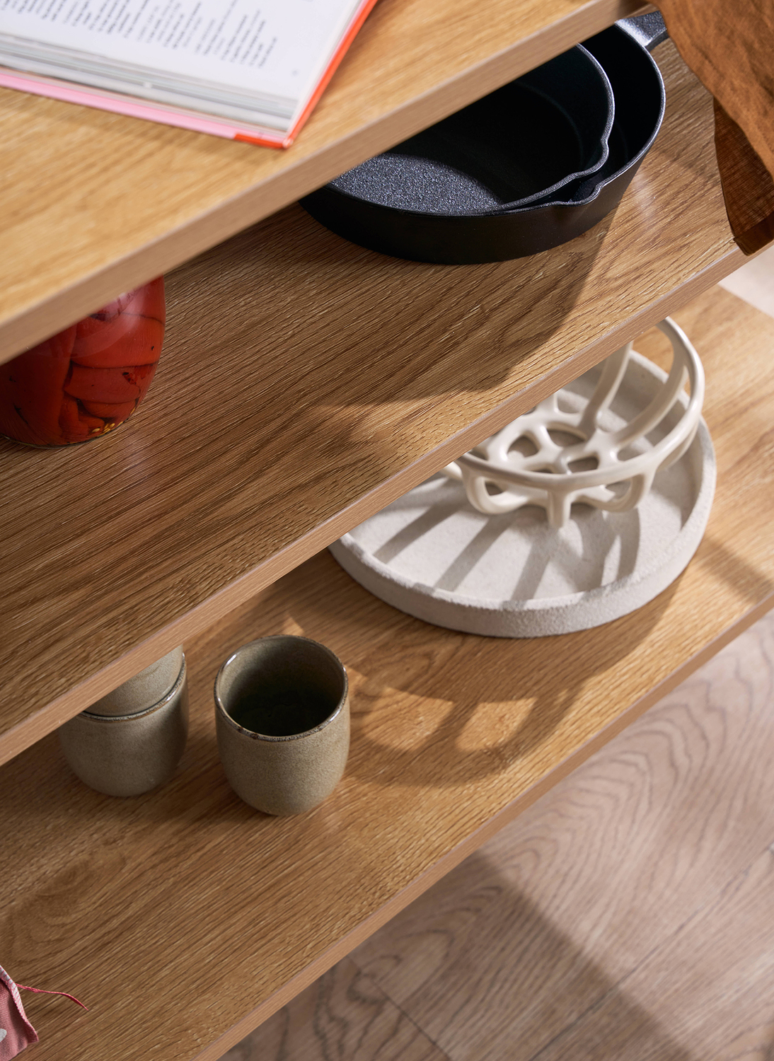 Obera Kitchen Island Bench with Storage