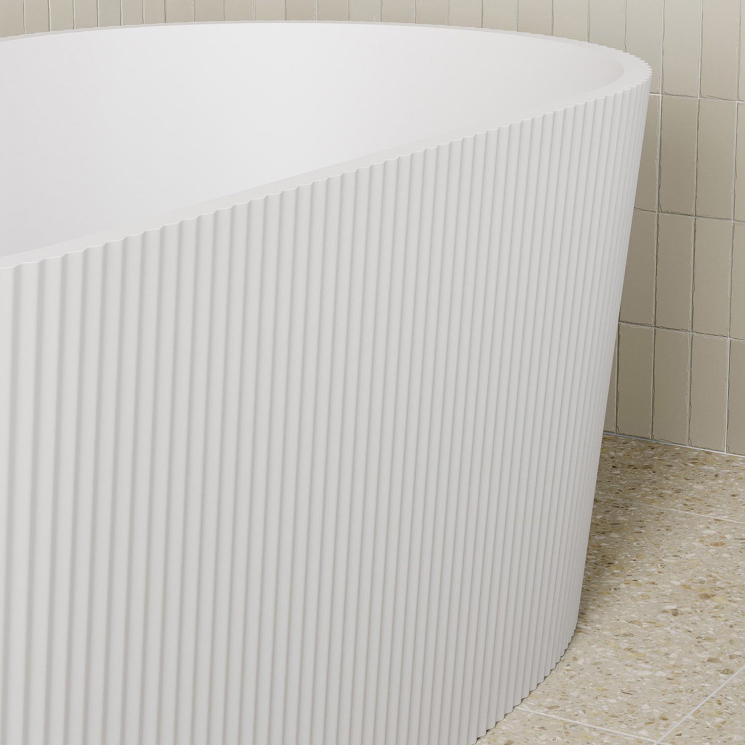Avalon 1500mm Fulted Acrylic Freestanding Bath