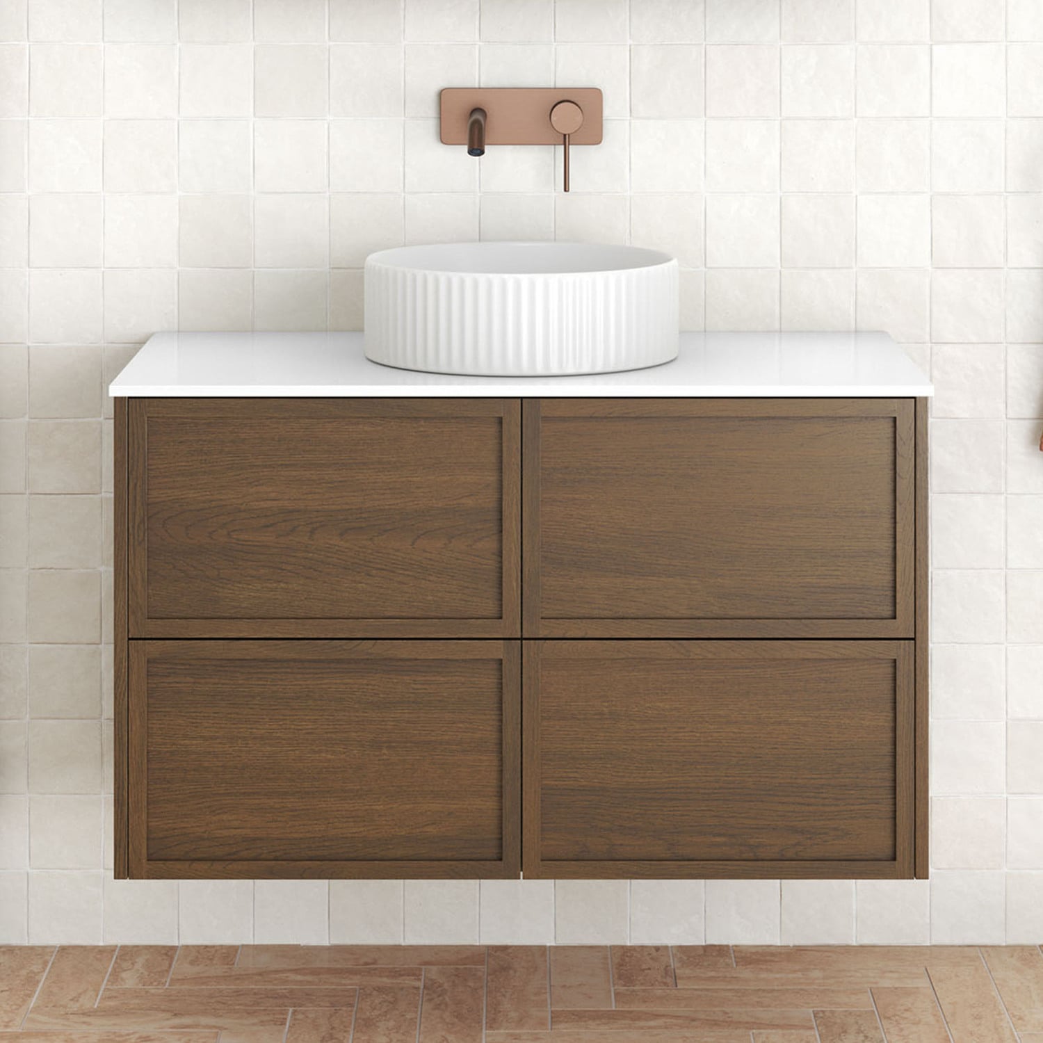 Cali 900mm Wall Hung Single Vanity