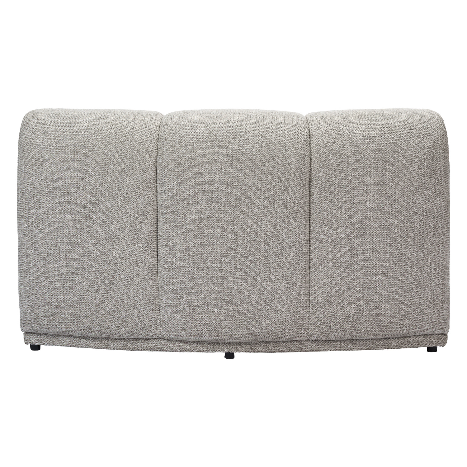 Arco Curved Chenille Armless Chair