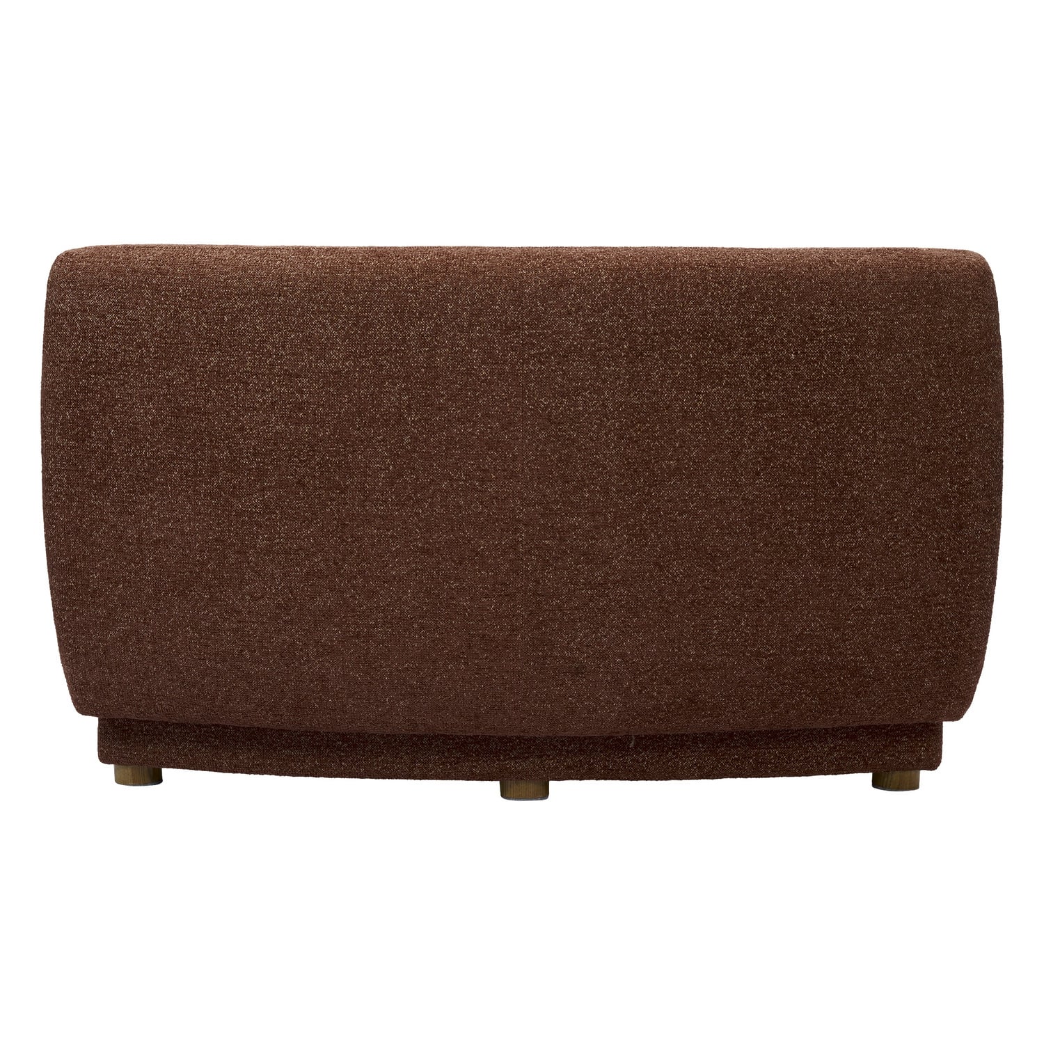 Cescent Wedge Chenille Armless Chair