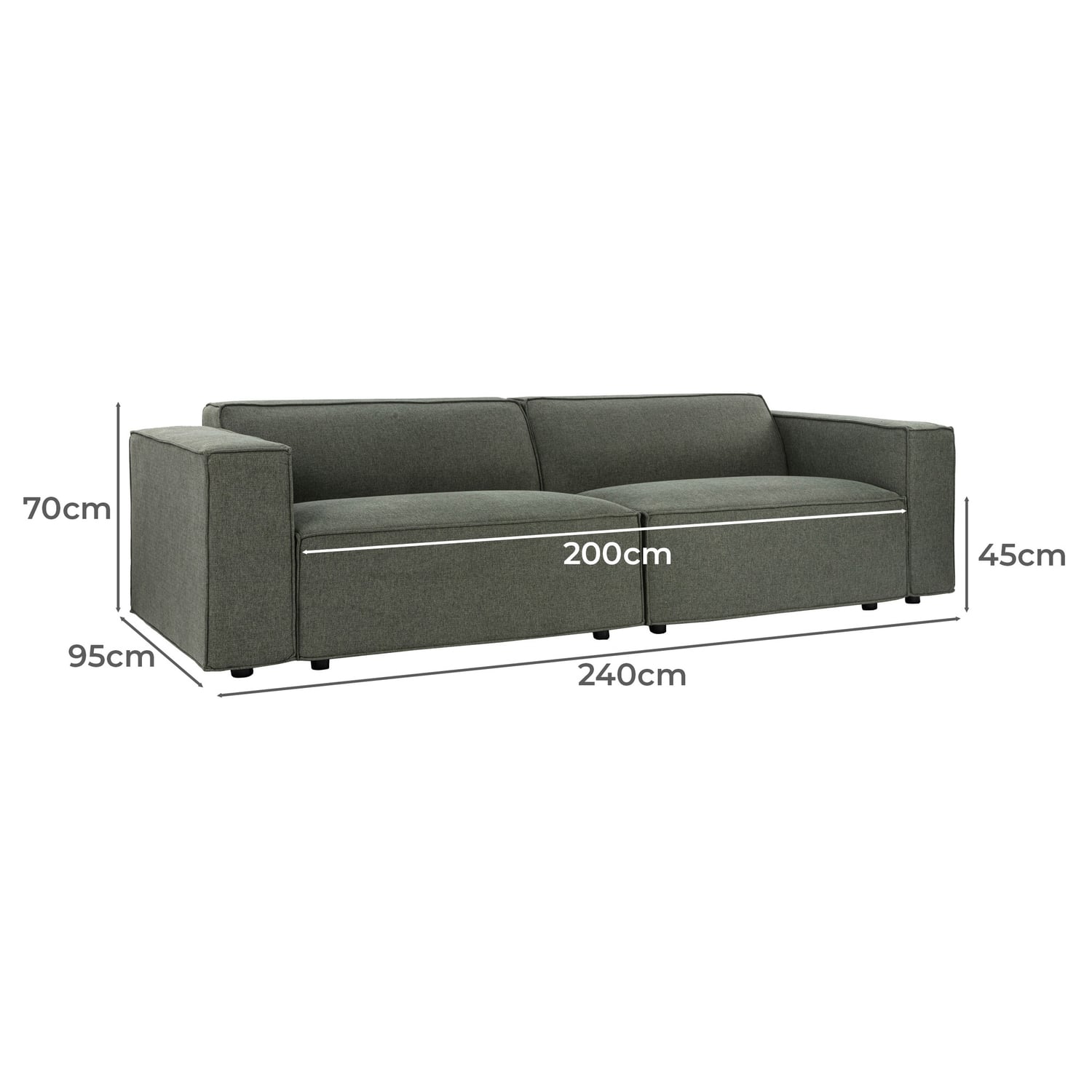 Russo 5 Seater Sofa & Ottoman Set