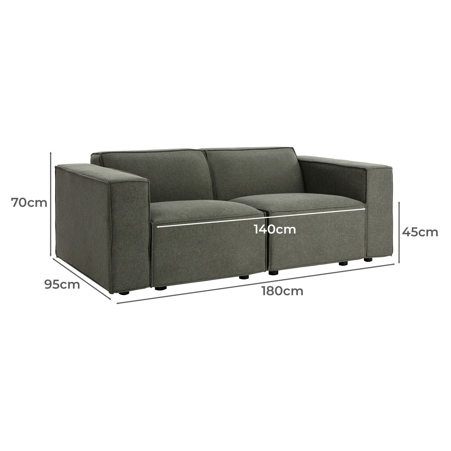 Russo 5 Seater Sofa & Ottoman Set