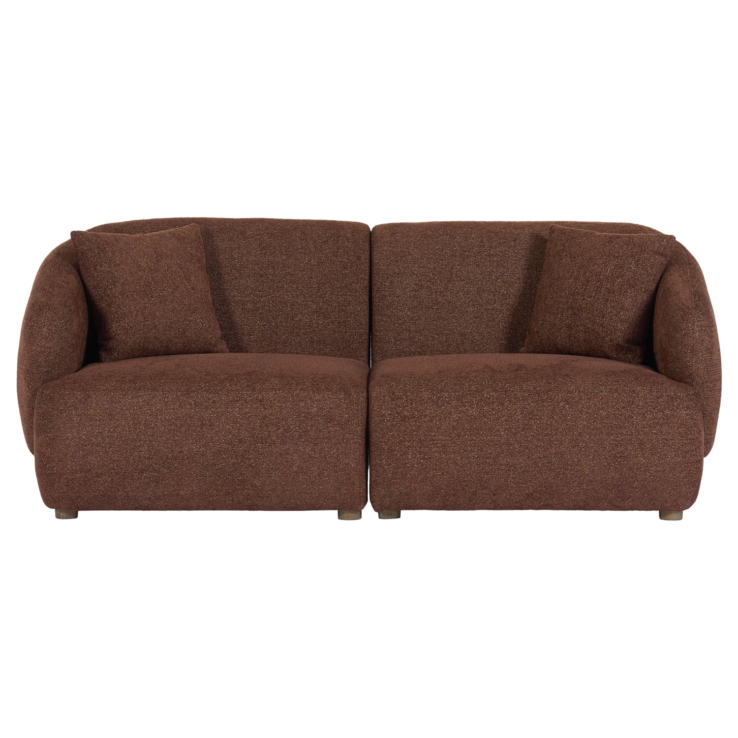 Crescent 4 Seater Chenille Modular Sofa