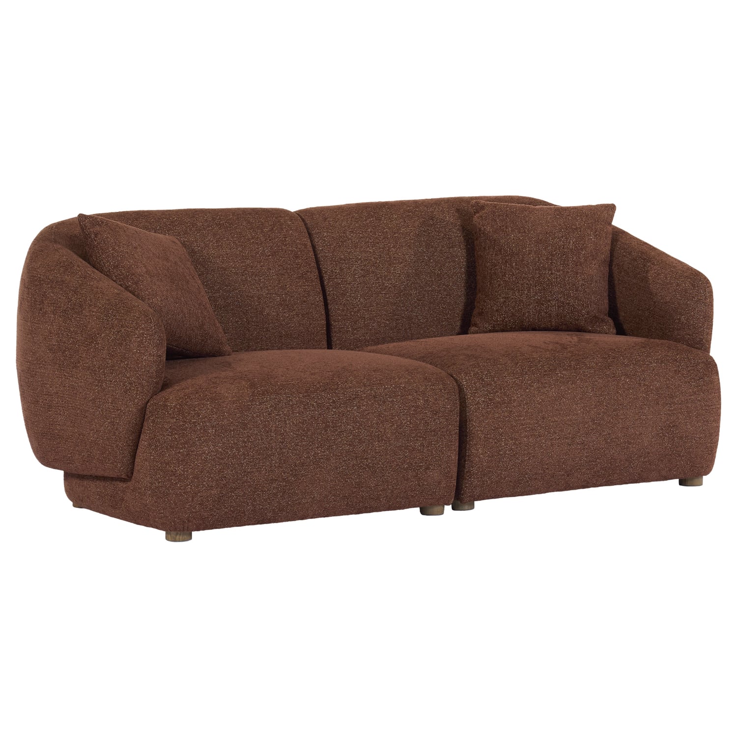 Crescent 4 Seater Chenille Modular Sofa