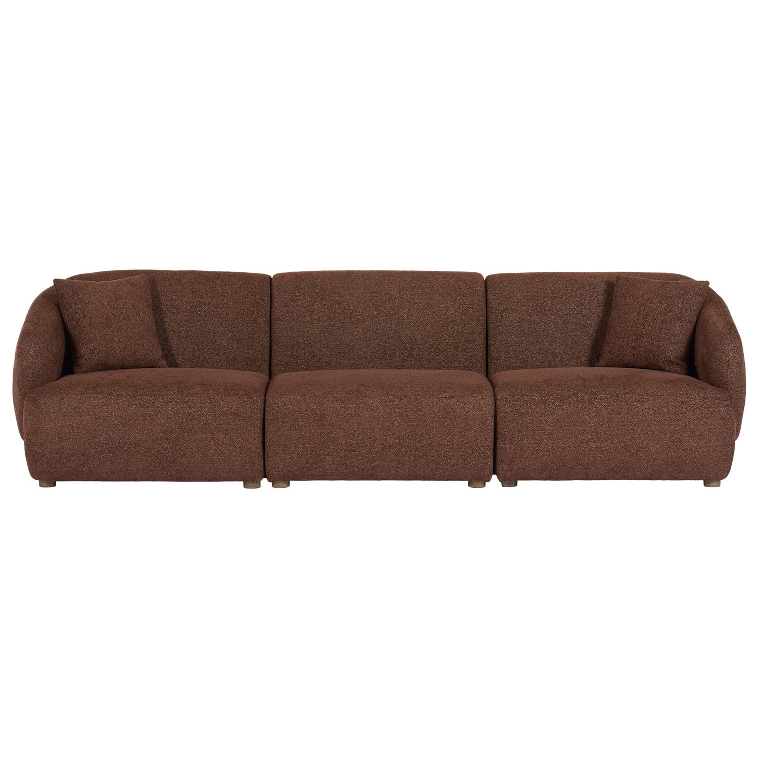 Crescent 4 Seater Chenille Modular Sofa