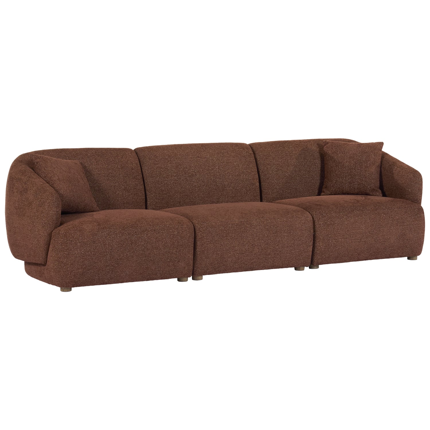 Crescent 4 Seater Chenille Modular Sofa