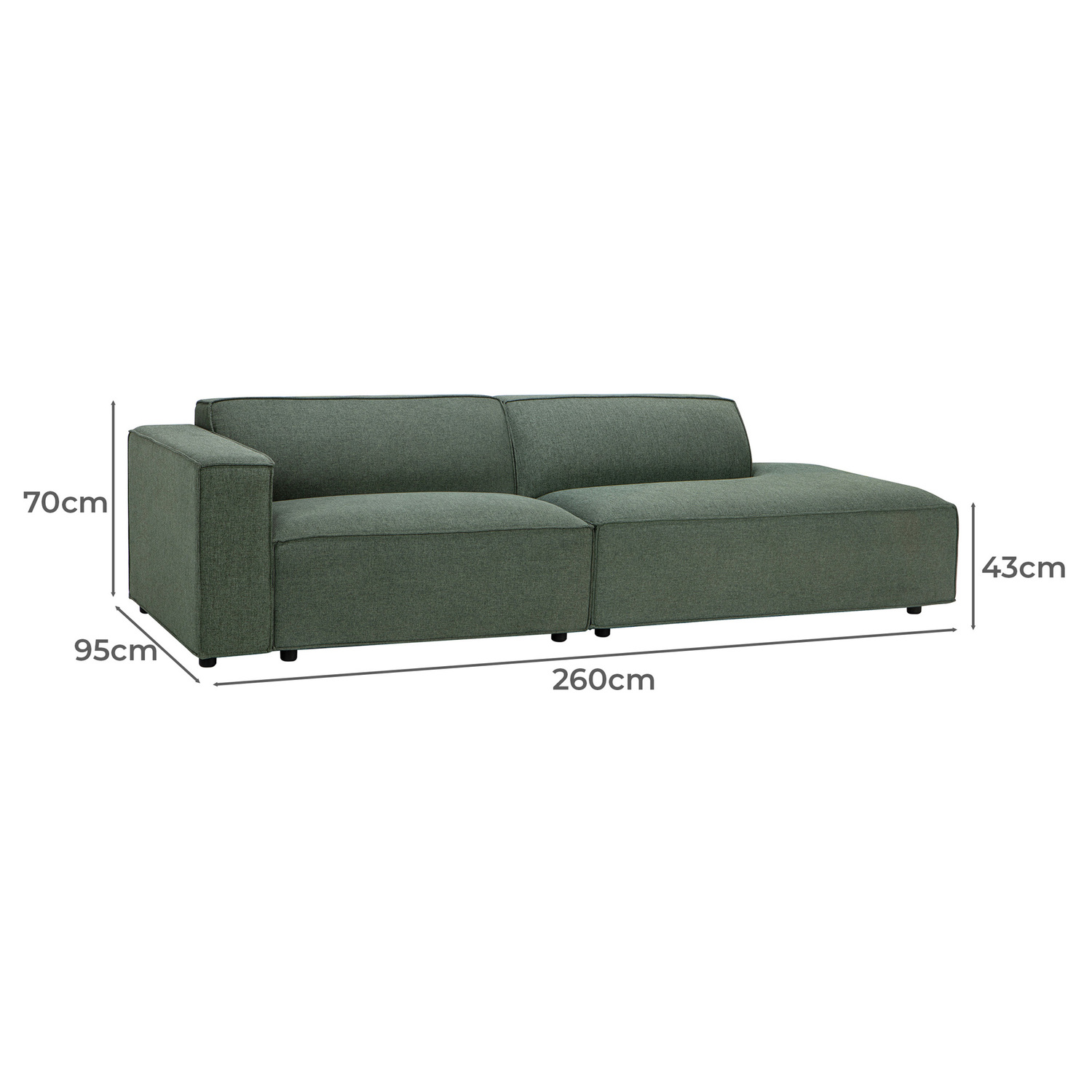 Russo 6 Seater Upholstered Sofa Set