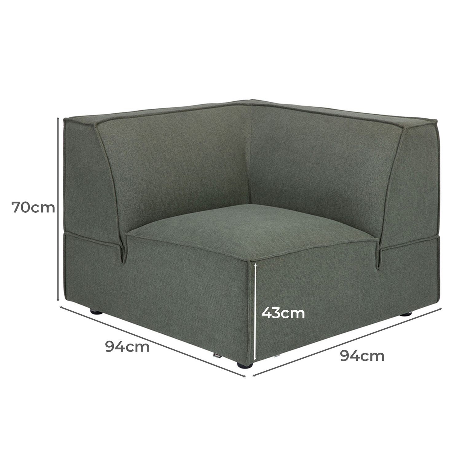 Russo 5 Seater Upholstered Sofa Set