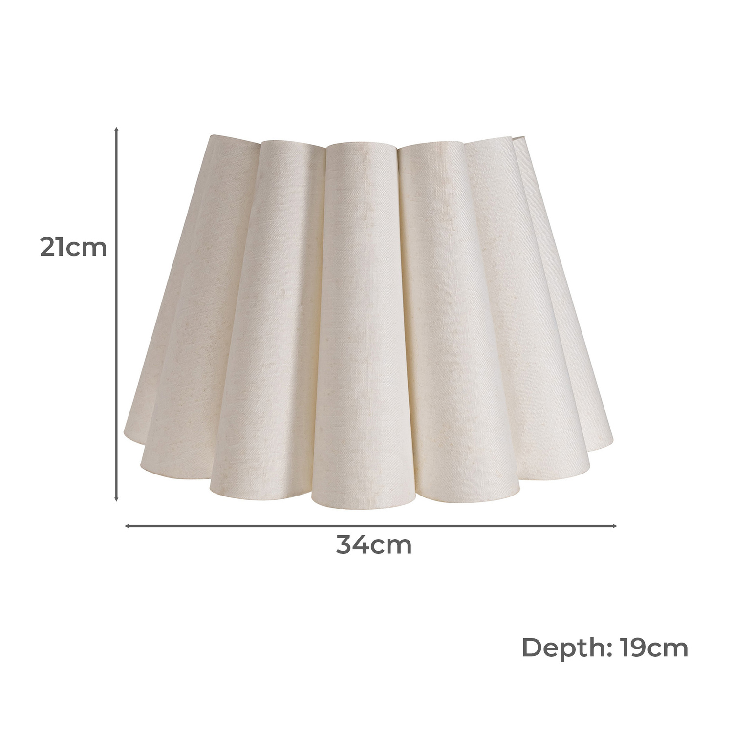 Clem White Scalloped Wall Light