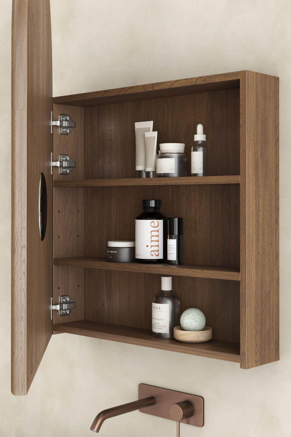 Bronte 600mm Arch Mirrored Shaving Cabinet