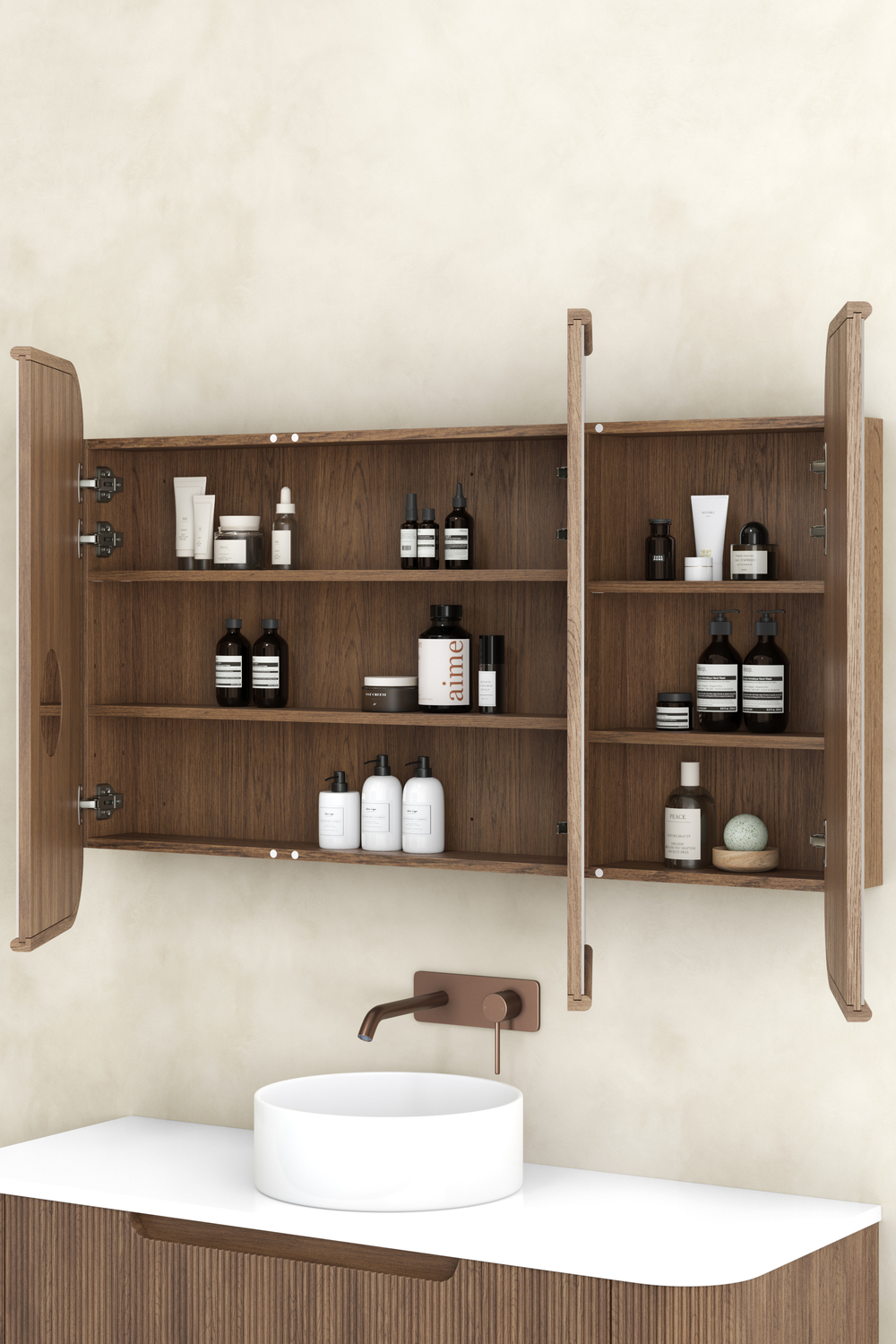 Bronte 1200mm Rectangular Mirrored Shaving Cabinet