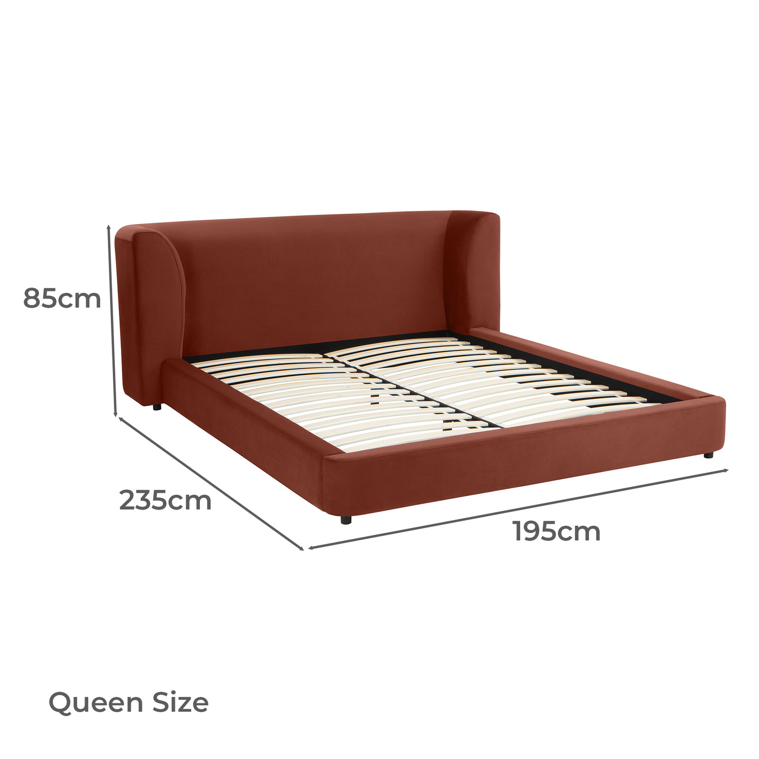 Gala Velvet Queen Bed