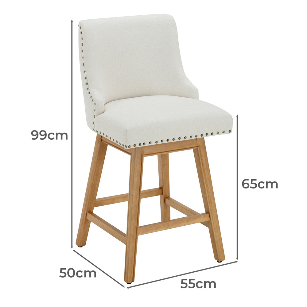 65cm Oatlands Swivel Bar Stools